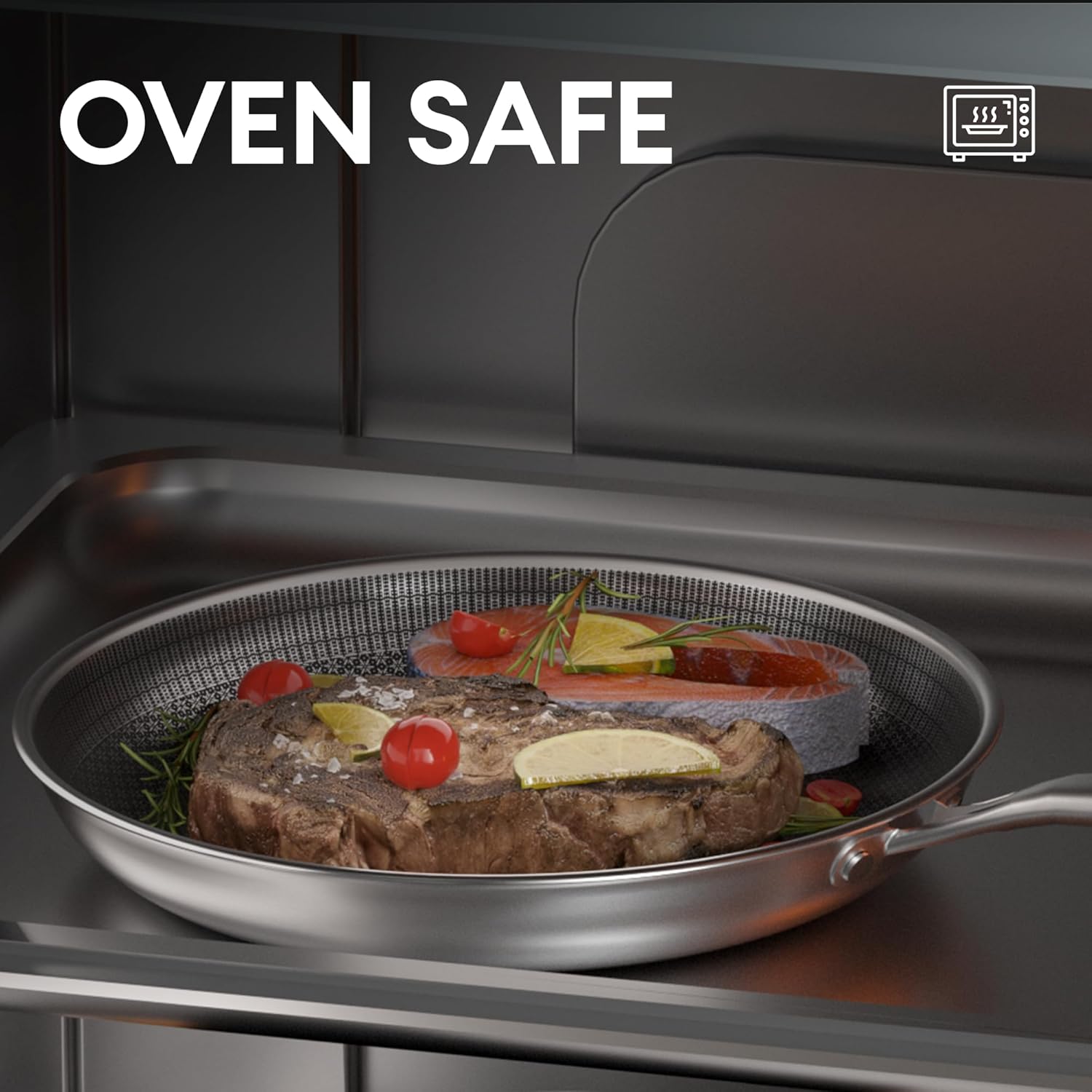 Thumbnail 5 de COOKER KING 8-Inch Stainless Steel Pan: Hybrid Nonstick Frying Pan for Small Batches