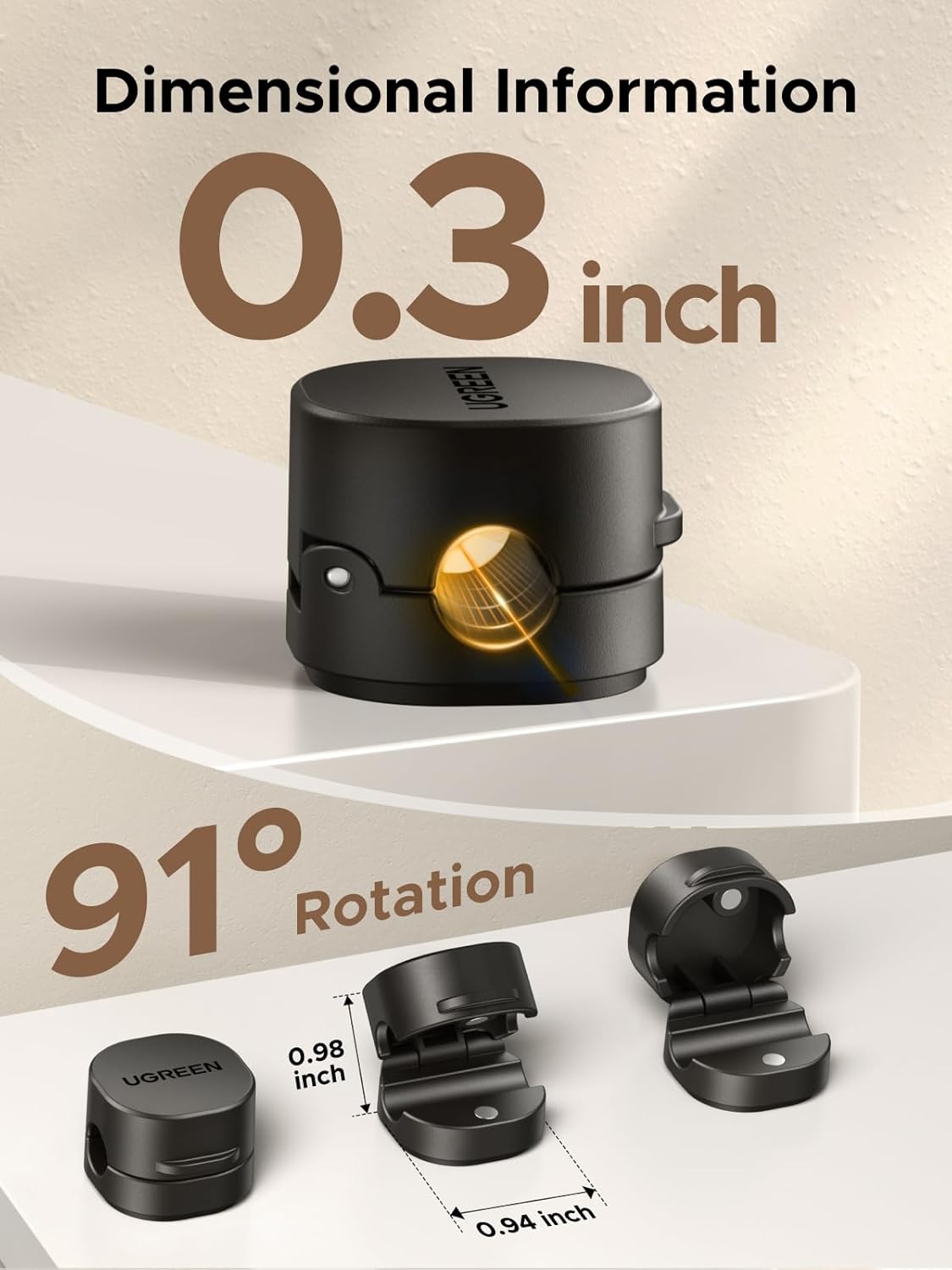 Thumbnail 5 de UGREEN Magnetic Cable Clips 6-Pack