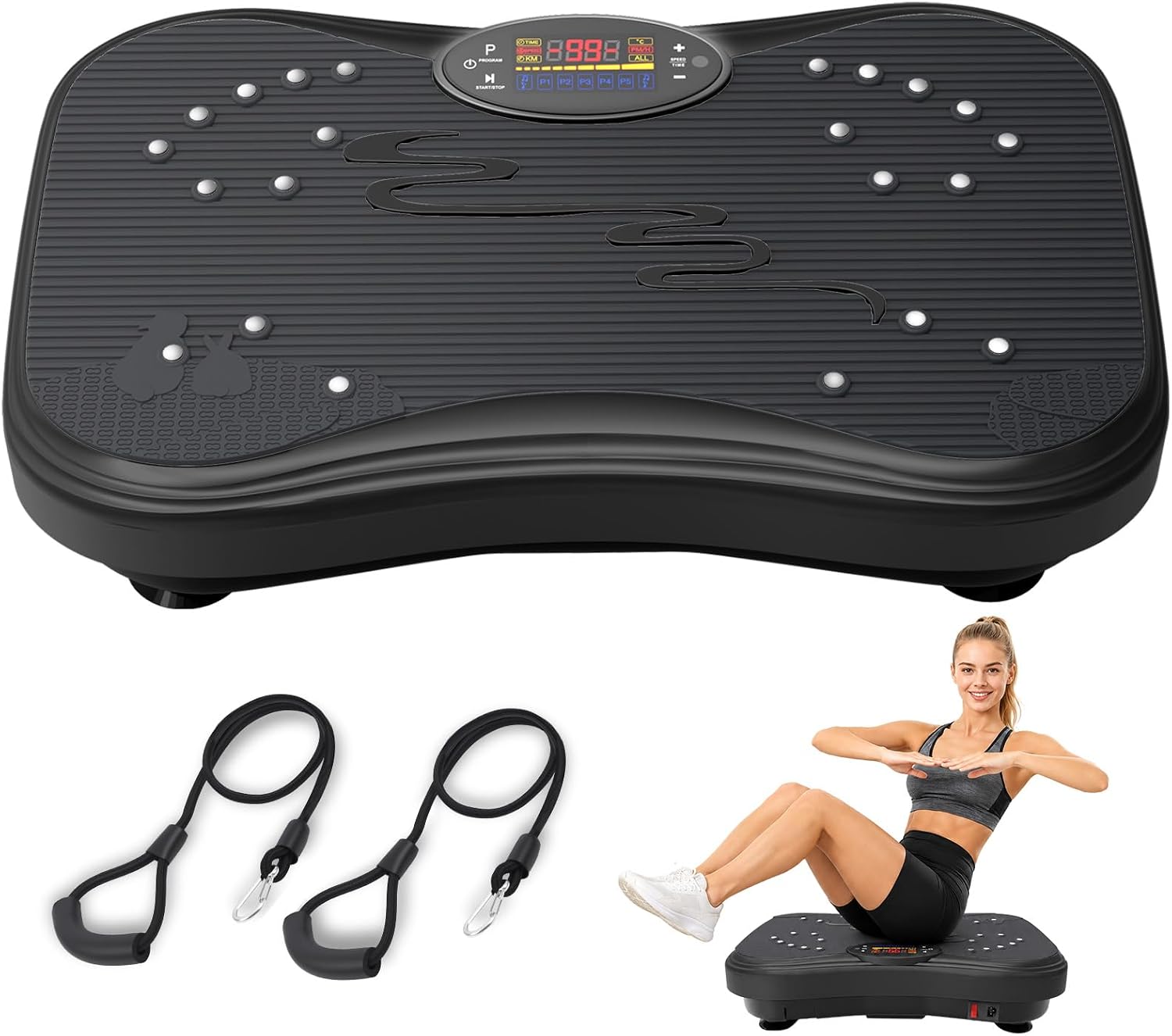 Detalle de Vibration Plate Exercise Machine, 480-lb Capacity
