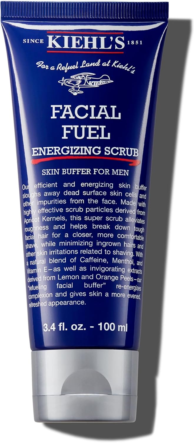 Detalle de KIEHL'S Facial Fuel Energizing Scrub: scrub viso energizzante e tonificante per l’uomo, 100 ml