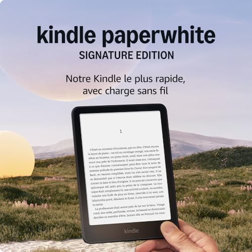 Thumbnail 6 de Amazon Kindle Paperwhite Signature Edition (Nouvelle génération) – 32 Go, éclairage automatique, charge sans fil, noir métallisé