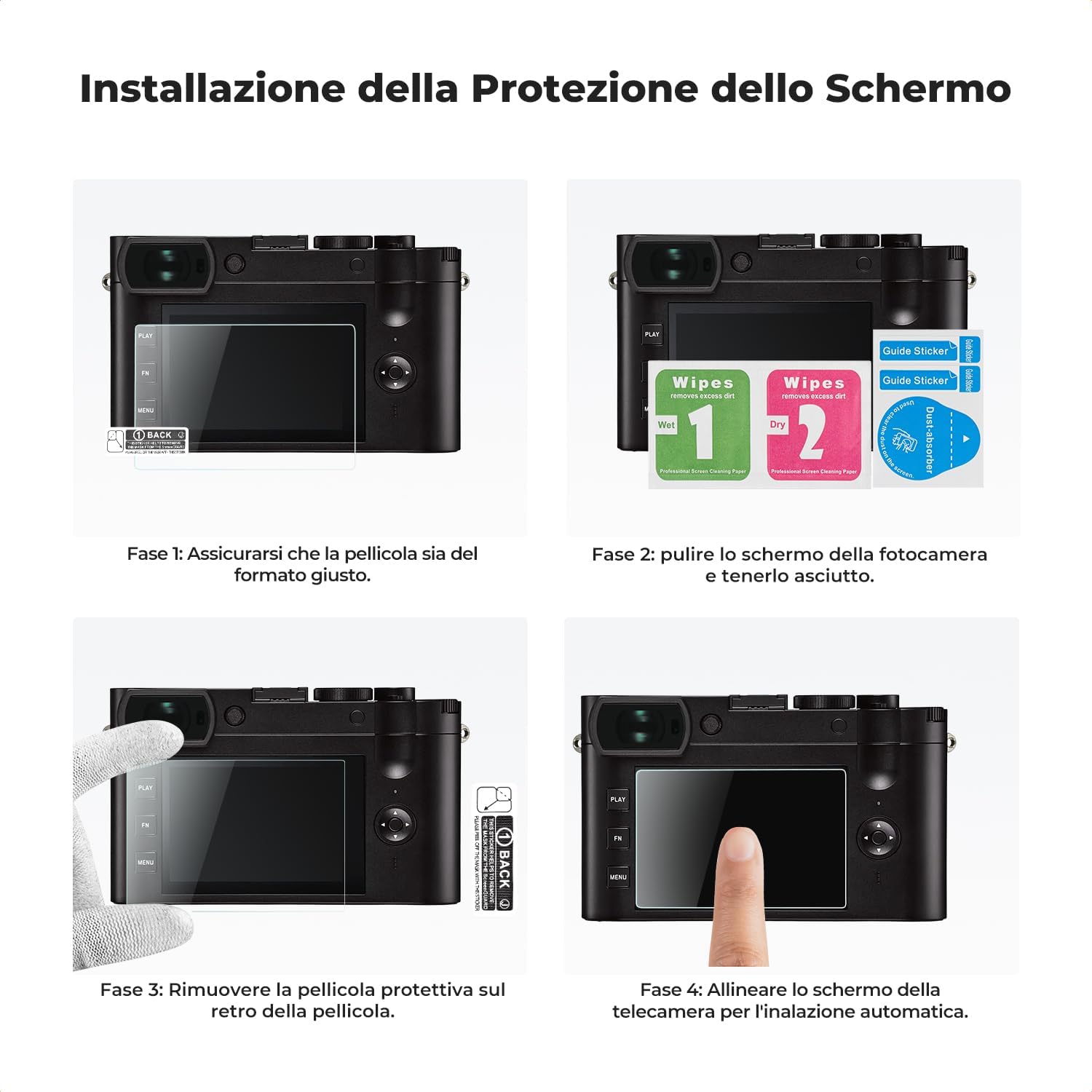 Thumbnail 6 de K&F CONCEPT Proteggi Schermo Leica Q2 Q3