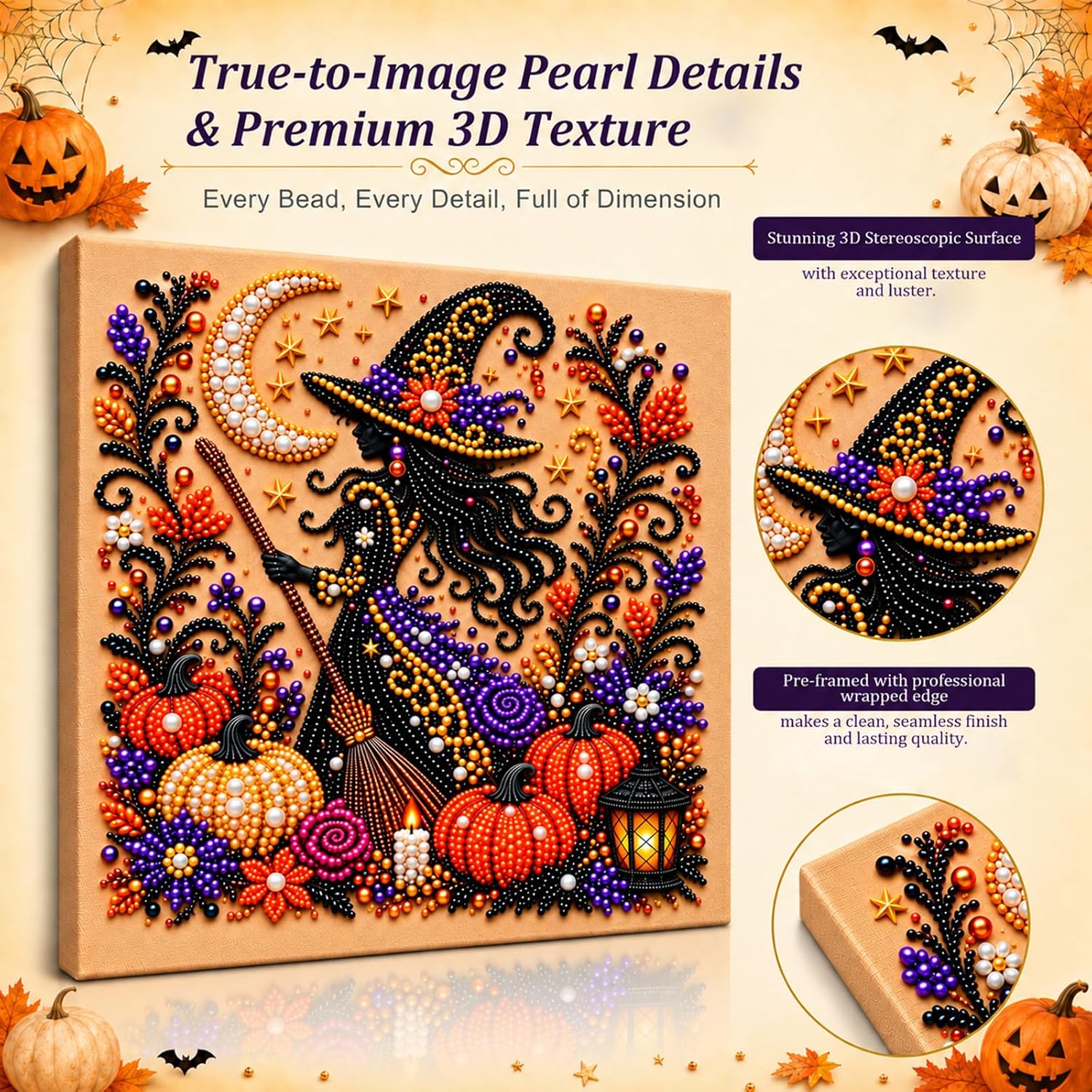 Detalle de Pearl and Diamond Art Kit, 10 x 10 in