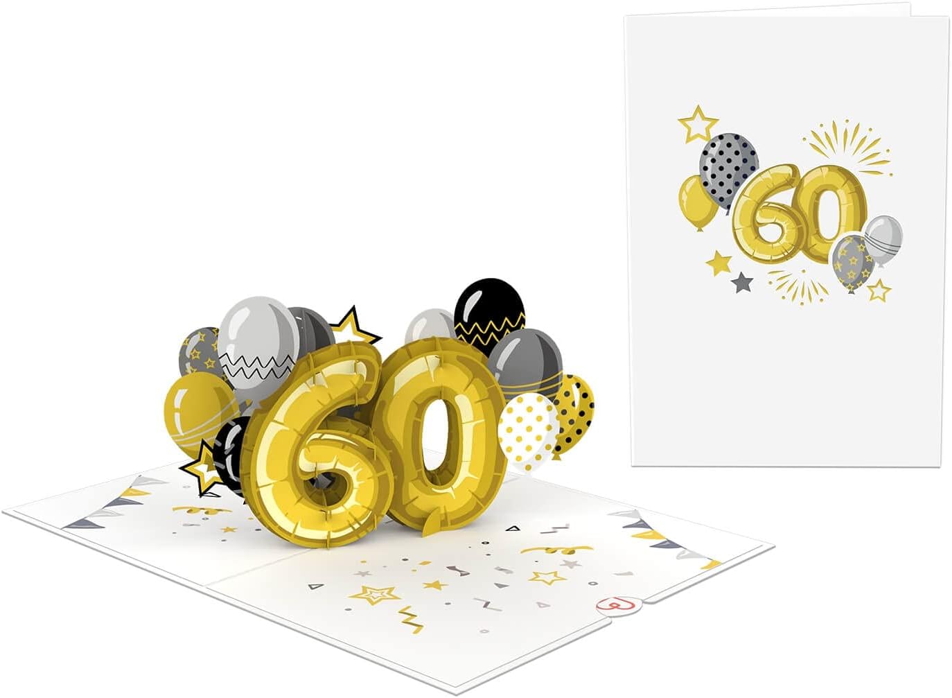Thumbnail 2 de papercrush Carte Pop Up 60e Anniversaire – Carte 3D félicitations et remerciements
