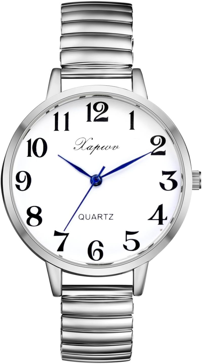 Thumbnail 6 de Avaner Armbanduhr Damen mit großem Zifferblatt, elastischem Armband und analogem Quarzwerk