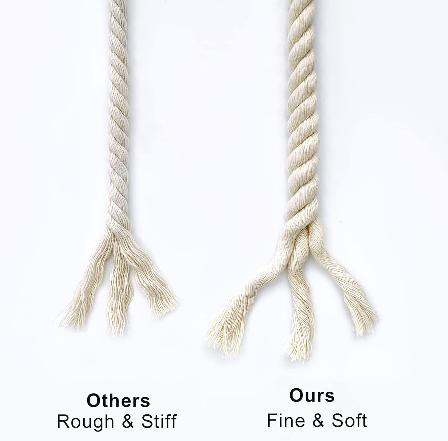 Thumbnail 2 de Nissary 4mm Thick White Cotton Rope (25m) for macramé, plant hangers and DIY crafts