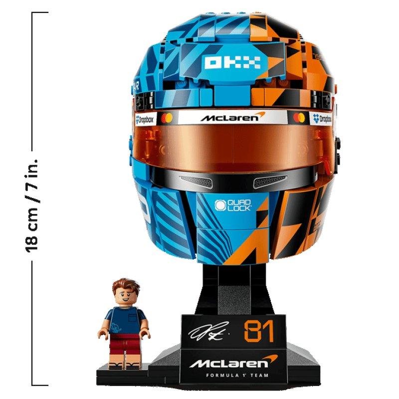 Detalle de LEGO Editions McLaren Mastercard F1 Team Casco de Oscar Piastri (43017) – 793 piezas