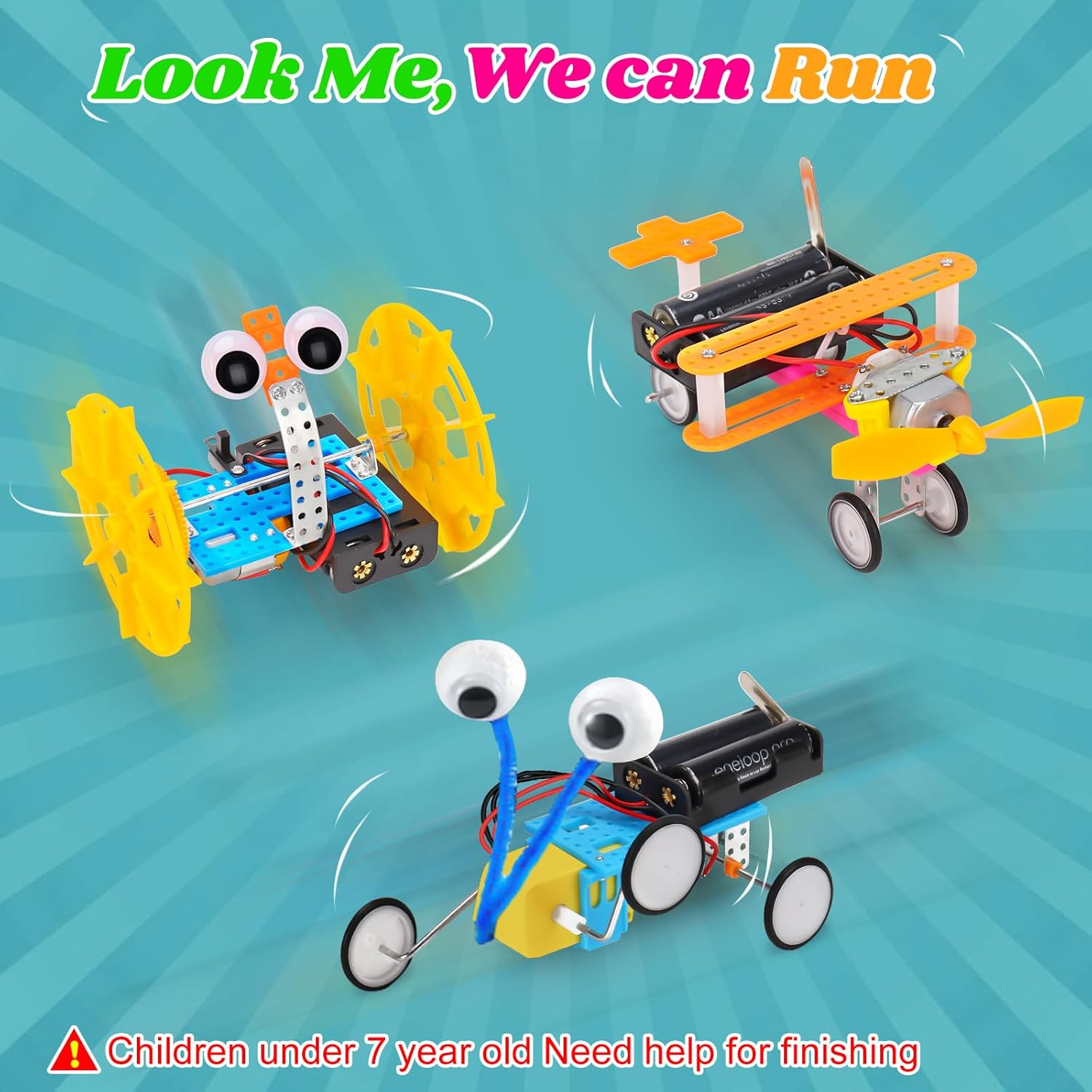 Thumbnail 3 de Wissenschaft Experimentierkit 6 in 1 Roboter Kit