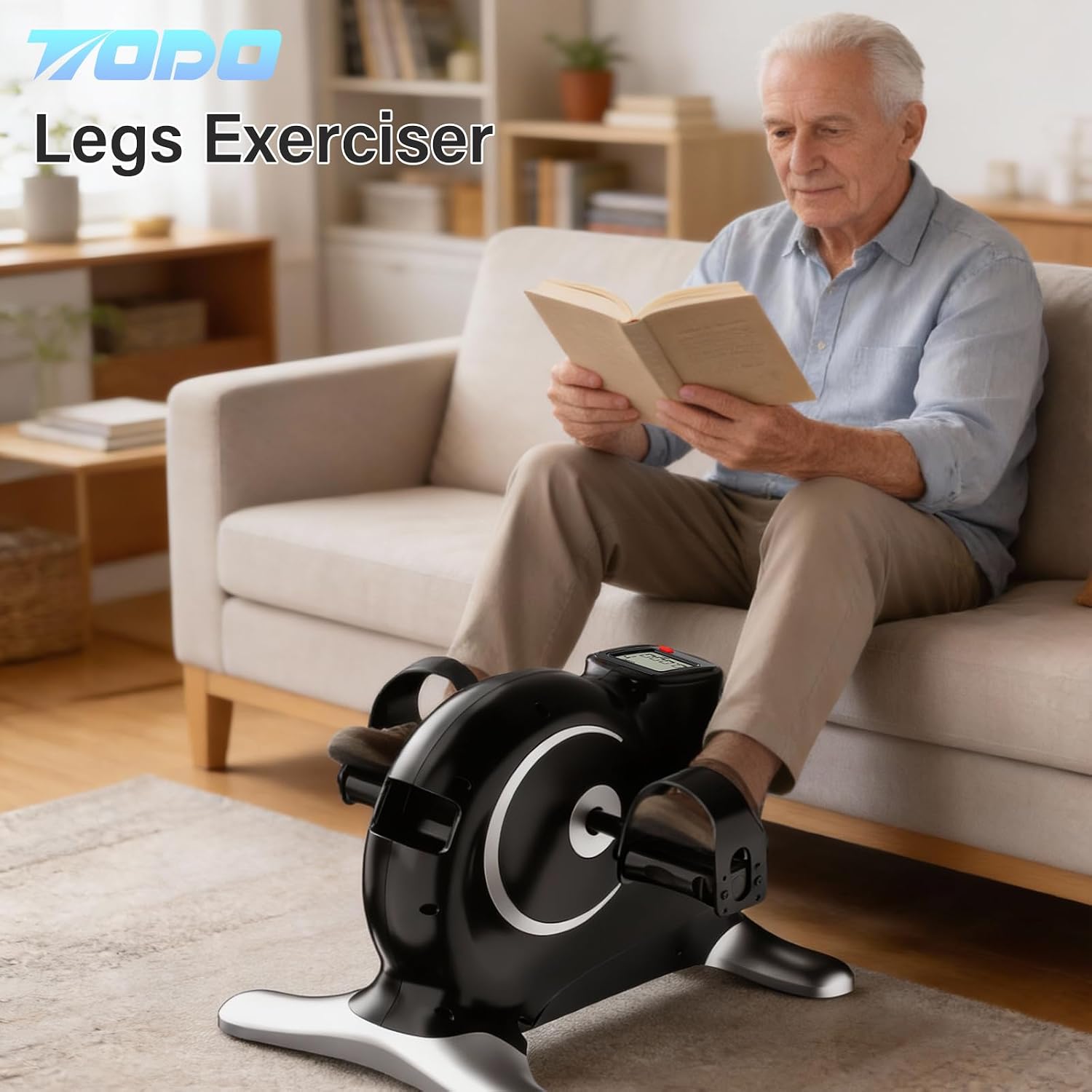 Thumbnail 6 de TODO Mini Exercise Bike Pedal Exerciser with LCD Monitor and Adjustable Resistance