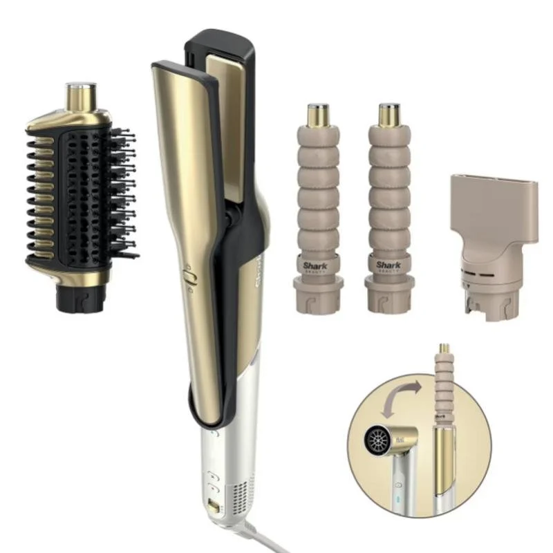Detalle de Shark Glam Straight & Waves 1500W: Moldeador Multifunción con Cerámica y Airflow