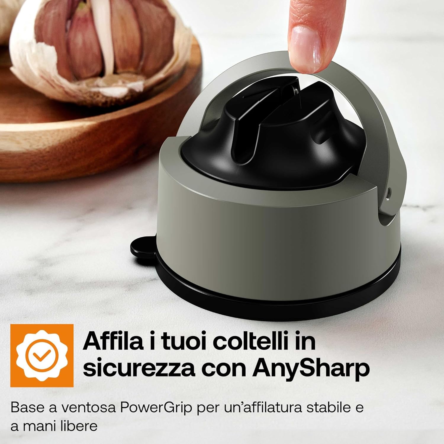 Thumbnail 3 de AnySharp Evo Affilacoltelli: affila senza mani, suzione potente e design rinnovato