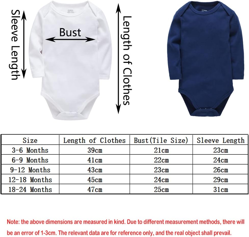 Thumbnail 1 de wocharm Long Sleeve Baby Bodysuit 3 Pack