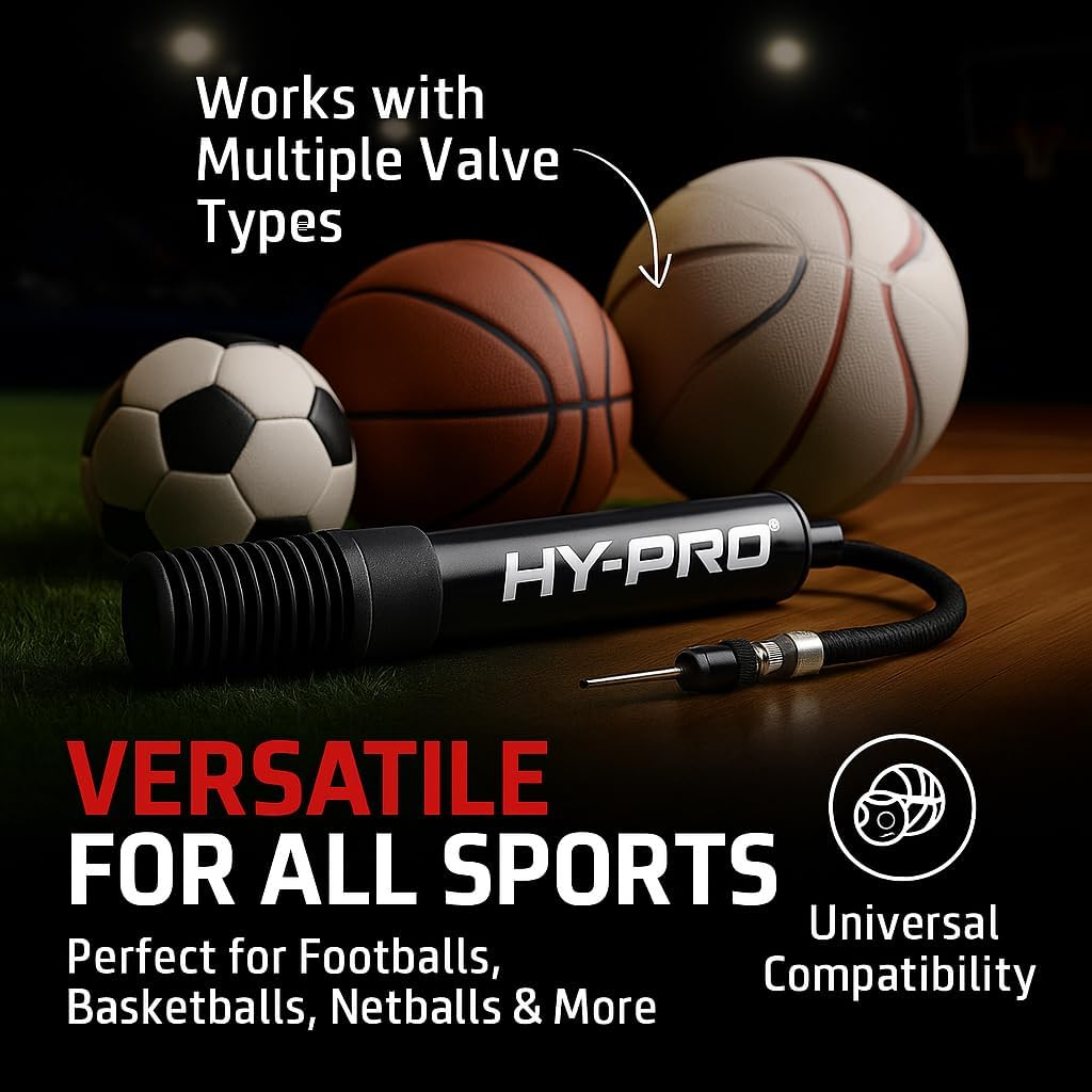 Detalle de Hy-Pro Dual Action Portable Pump – Bike & Football Pump (Compact & Lightweight)