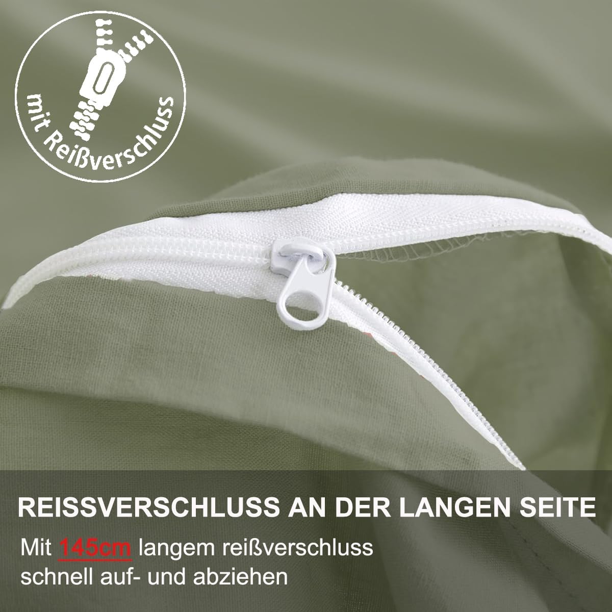 Thumbnail 4 de Kissenbezug 40x40 2er Set (Salbeigrün) – Kopfkissenhülle aus 100% Mikrofaser, bügelfrei & knitterfrei