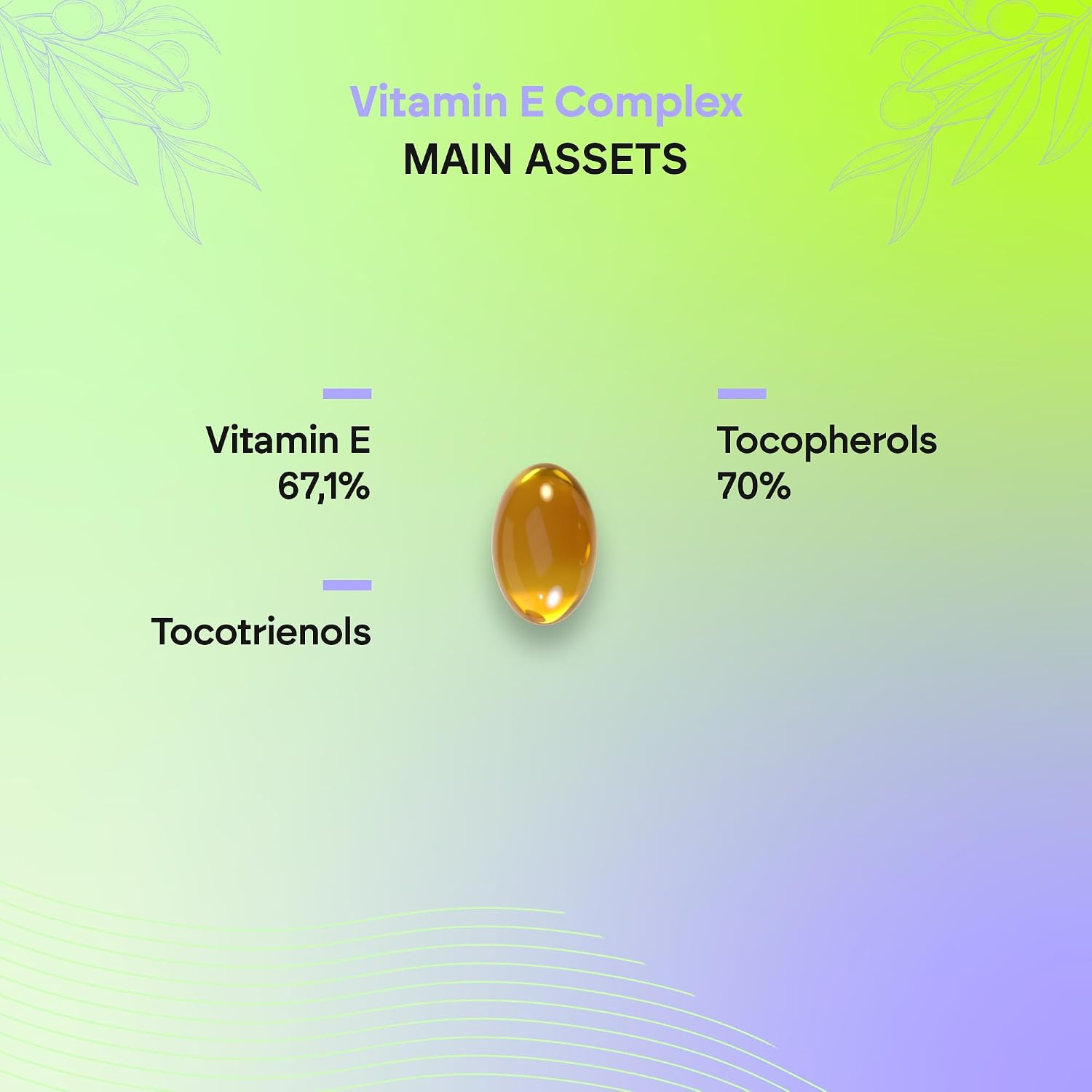 Detalle 2 de Nutralie Vitamin E Complex Softgels with Tocotrienols and Tocopherols, 60