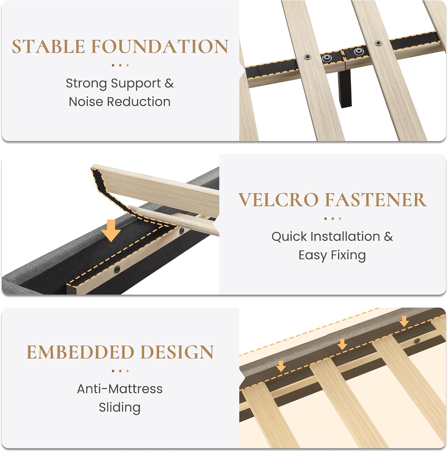 Thumbnail 6 de SHA CERLIN Full Size Bed Frame