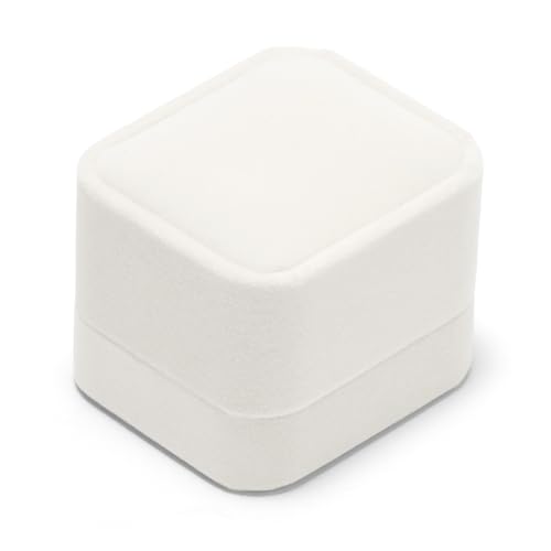 Thumbnail 2 de Oirlv Blanc Velours Boite à Bijoux – Coffret bague élégant 6x5x4 cm