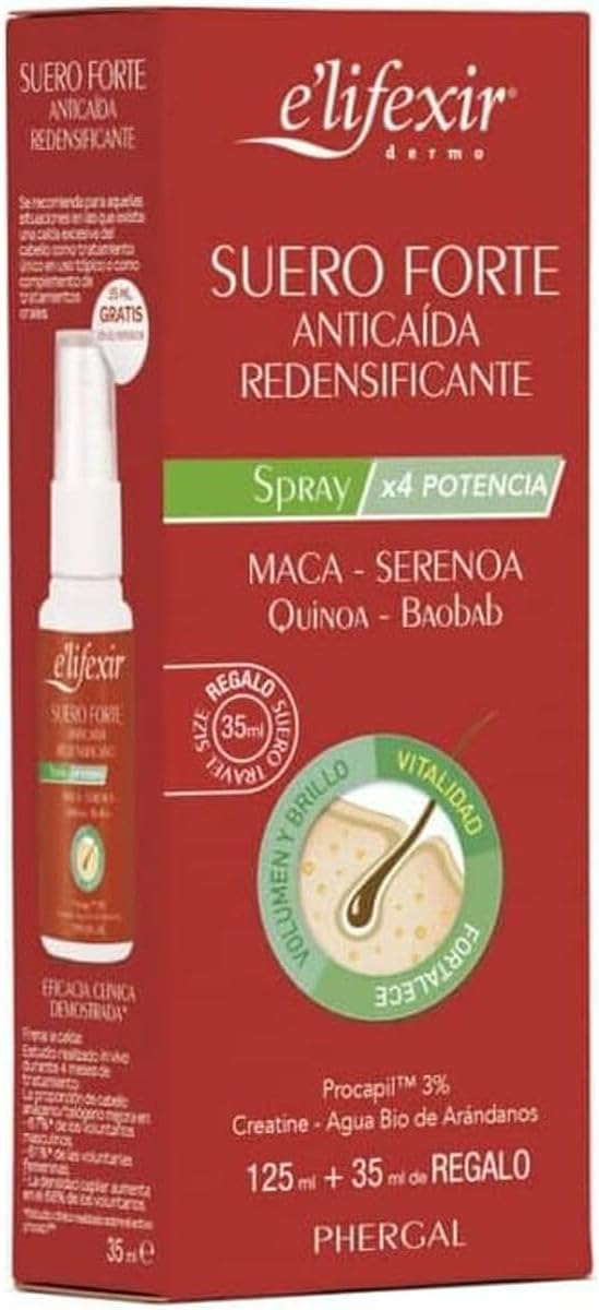 Detalle 1 de Elifexir Siero Forte Anticaduta Ridensificante Capillare – 125 ml + 35 ml mini