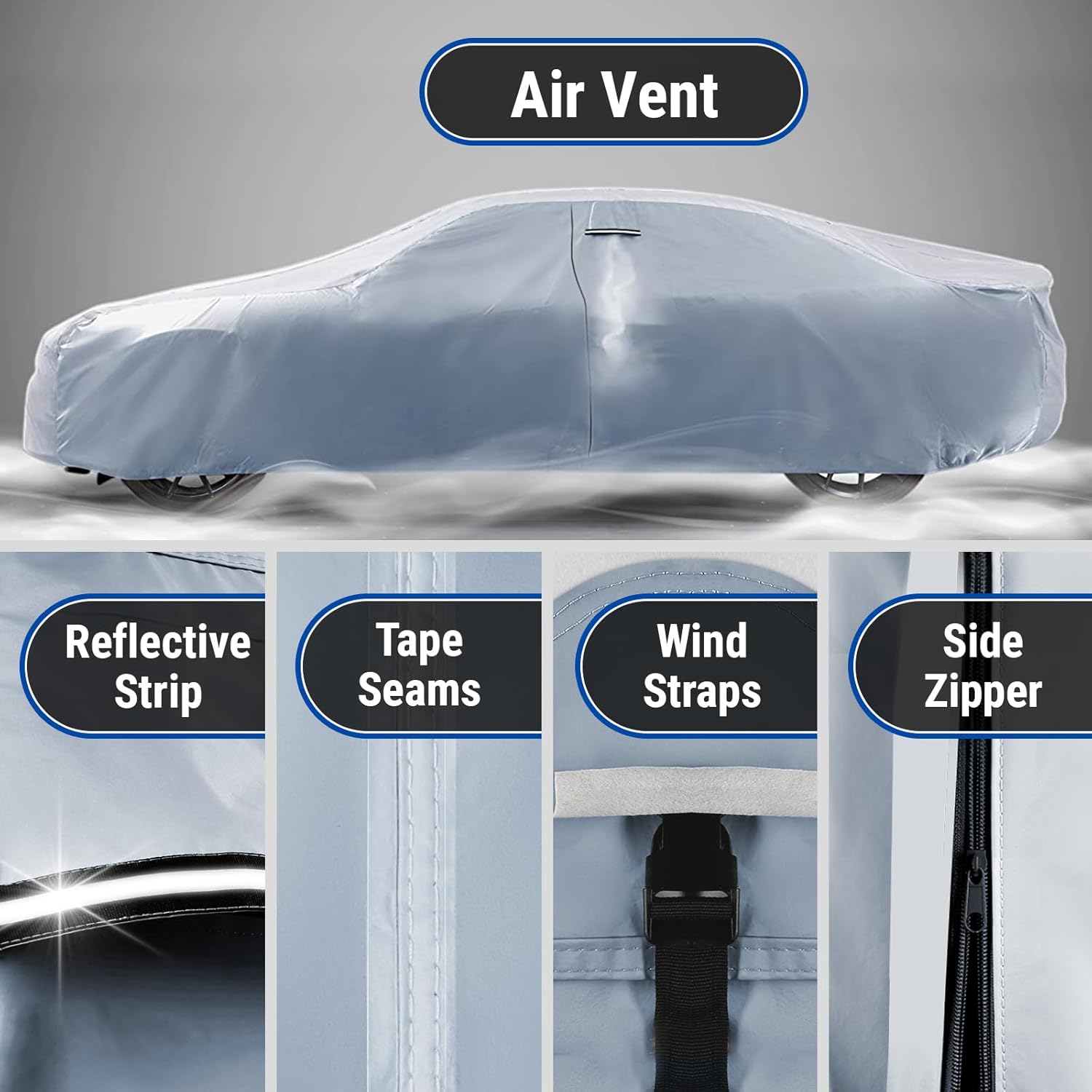 Thumbnail 4 de iCarCover Premium Full Car Cover for 1973–1976 Plymouth Duster (Waterproof, All-Weather, Padded)