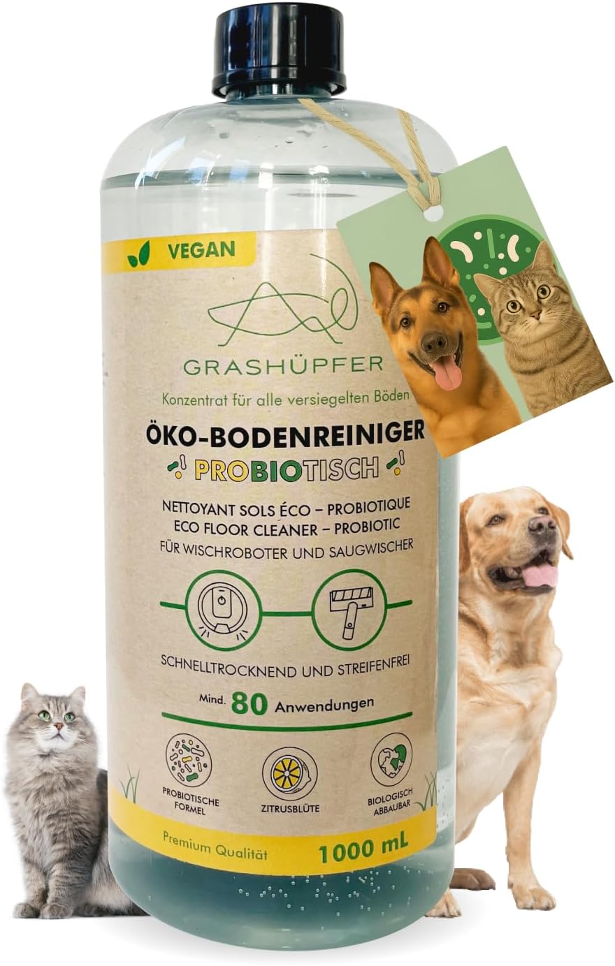 Detalle de GRASHÜPFER Probiotischer Wischroboter Reiniger 1000 ml