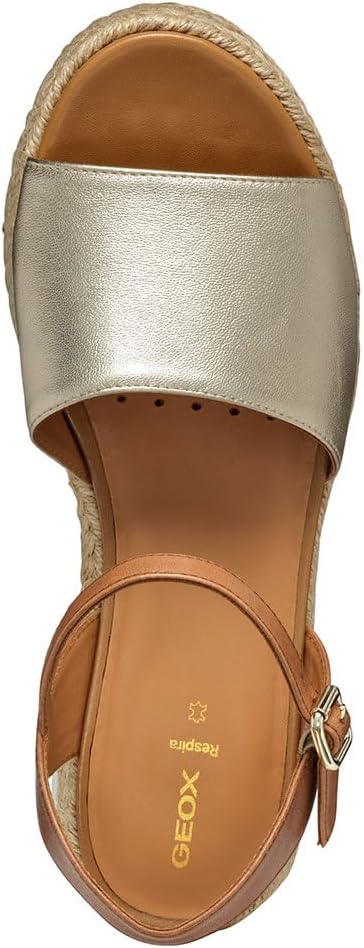 Detalle de Geox D Eolie C Sandalo piatto Donna: leggerezza e comfort con fibbia regolabile