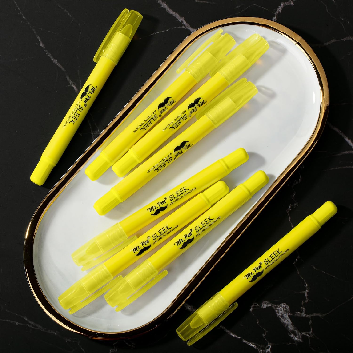 Thumbnail 4 de Mr. Pen Yellow Gel Highlighters, 8-Pack, Twist-Up Bible Highlighters