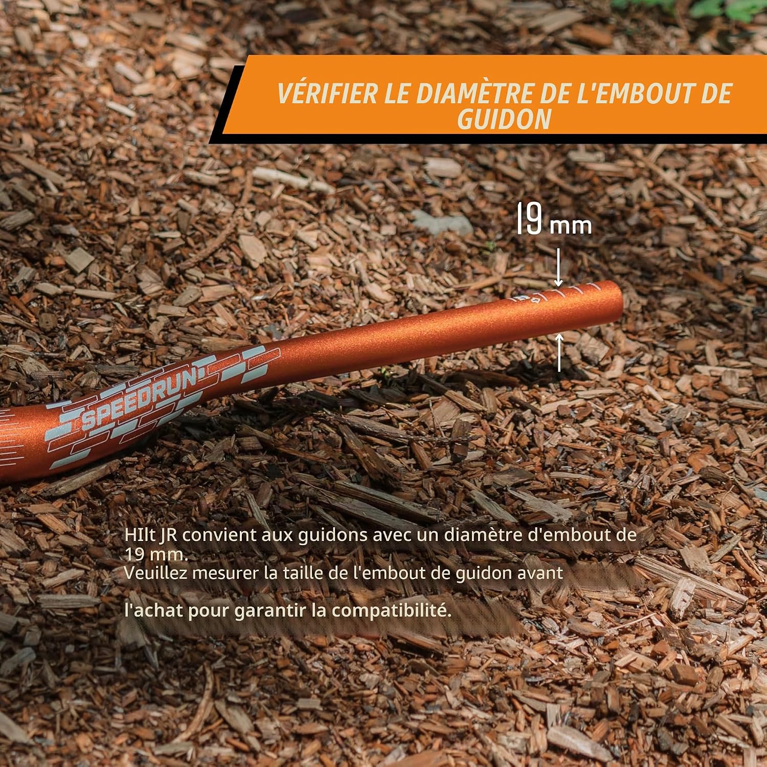 Detalle 2 de Funn Hilt JR Poignées de Guidon VTT avec Verrouillage unique pour jeunes cyclistes (Ø 19 mm) – légère et compacte