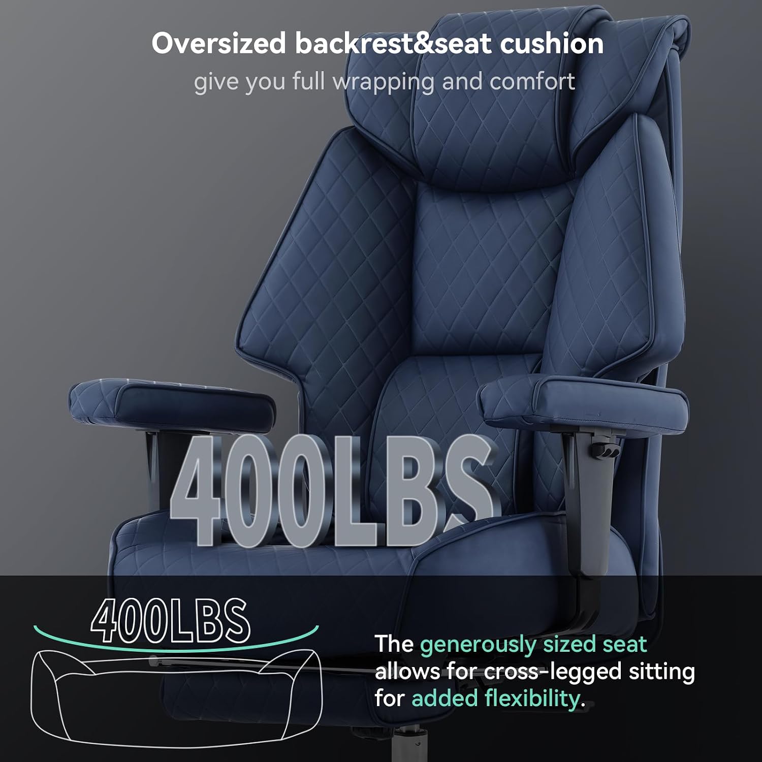 Thumbnail 2 de EXCEBET Big and Tall Office Chair 400lbs