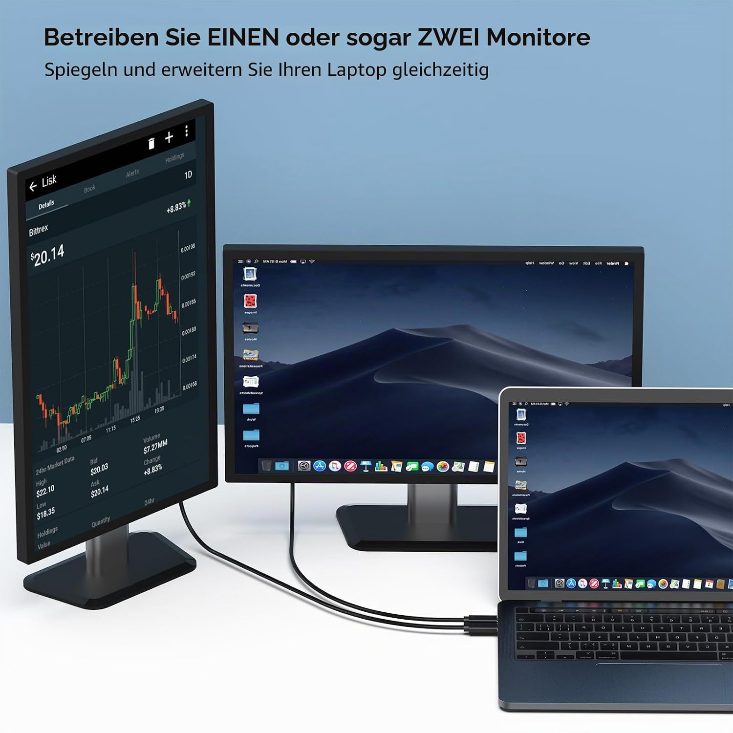 Thumbnail 4 de BENFEI USB C auf DVI Kabel 1,8m