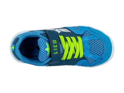 Detalle de Lico Unisex Kinder Sport Vs Hallenturnschuhe Blau Marine Lemon – 38 EU
