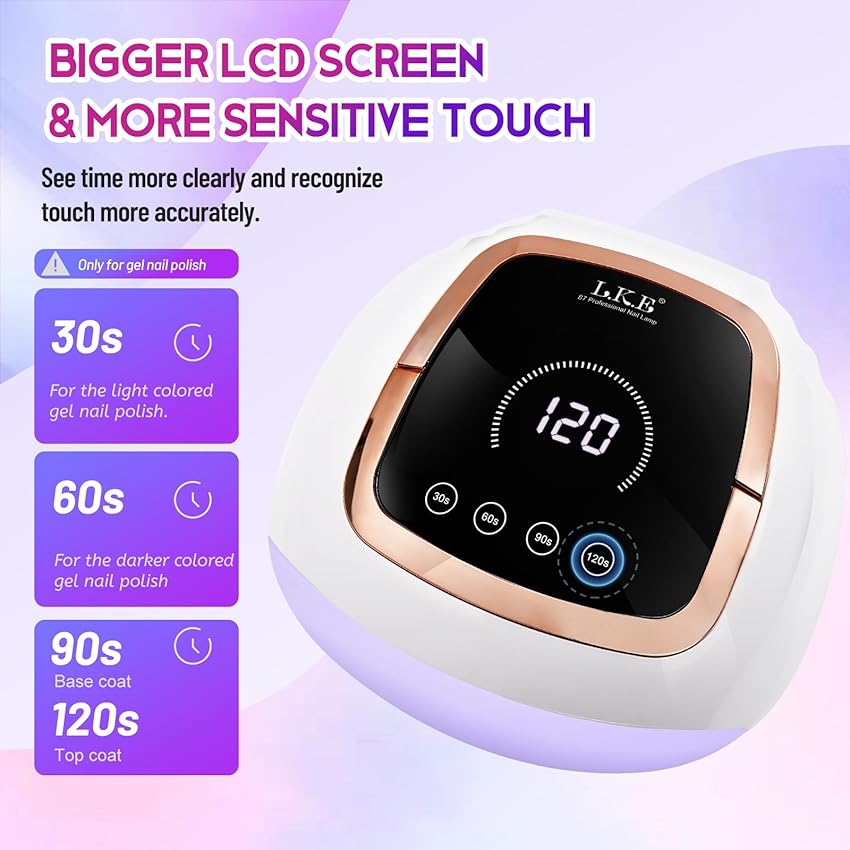 Thumbnail 2 de Wisdompark 268W UV LED Nail Lamp — 4 Timers 💅