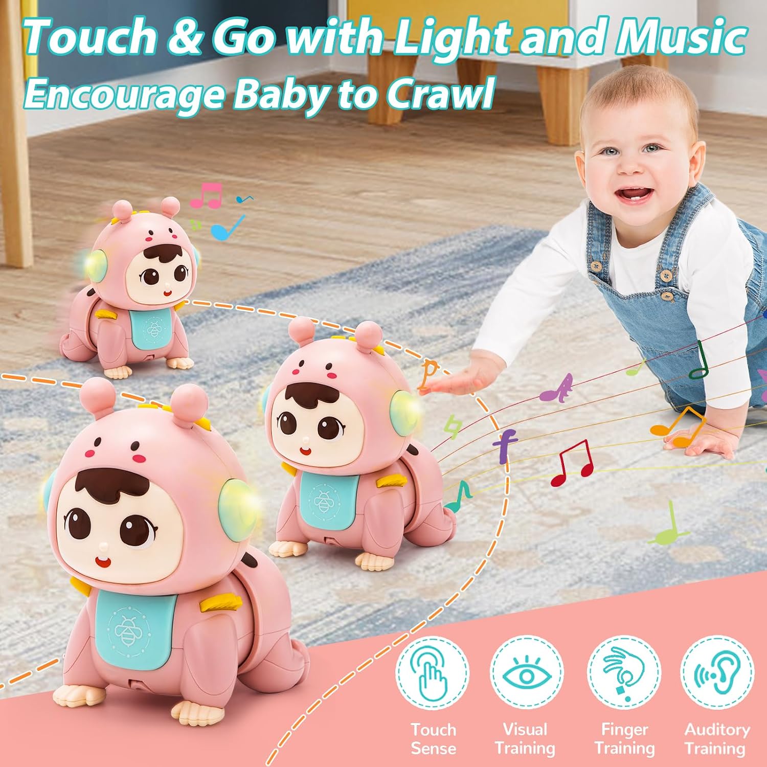 Detalle 2 de Highttoy Giochi Neonato 3‑6‑9 Mesi giocattolo gattonare