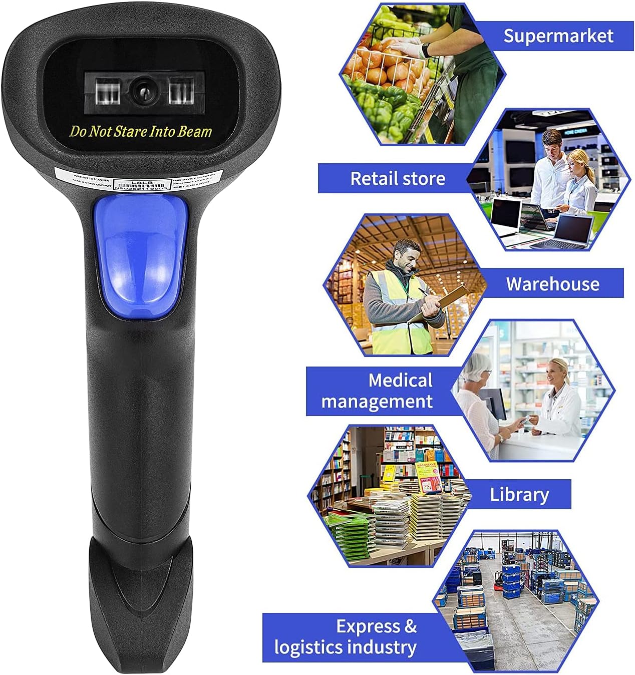 Thumbnail 6 de NetumScan USB 1D Barcode Scanner (wired handheld, CCD) for warehouses, libraries & supermarkets