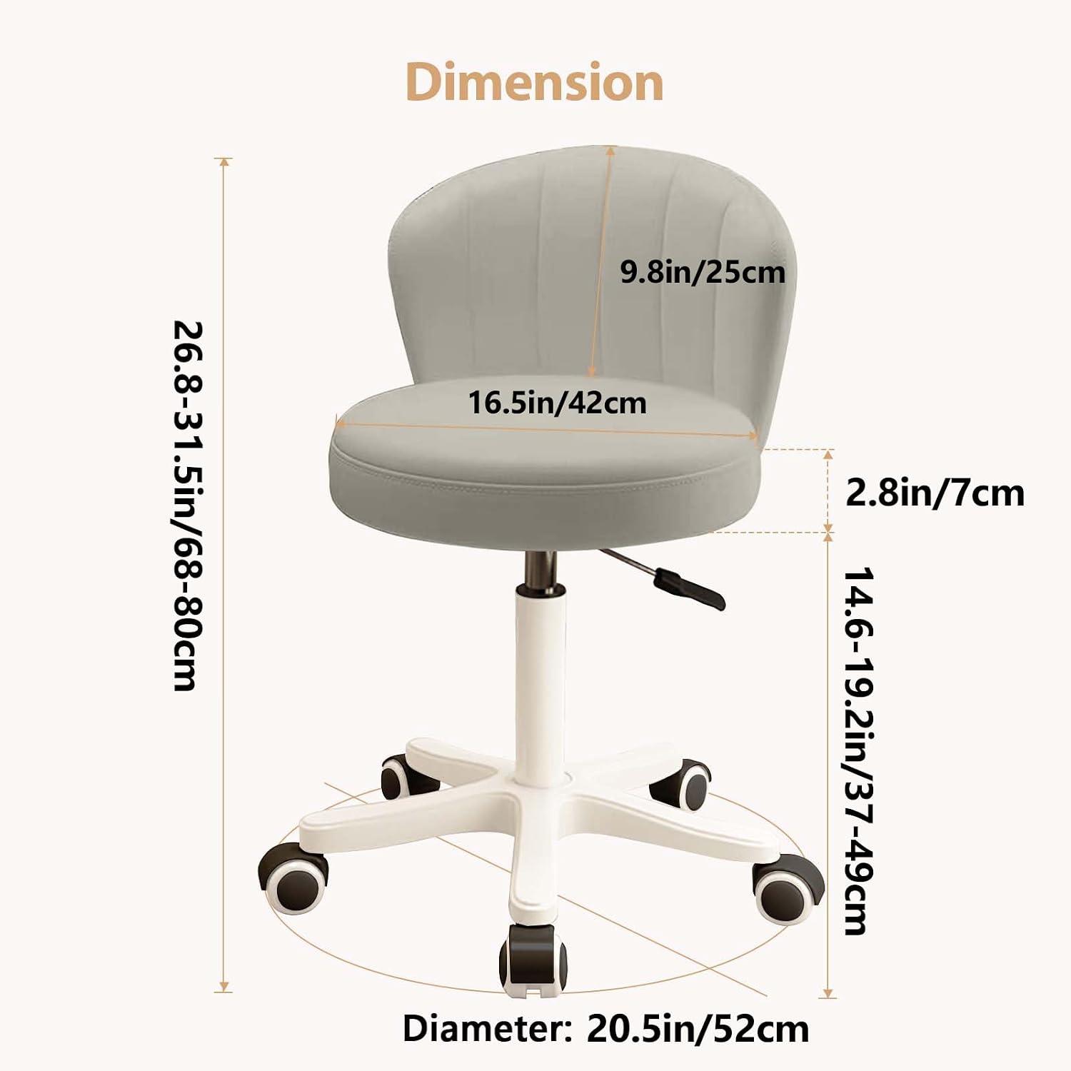 Detalle de HDHNBA Desk Chair, PU Leather