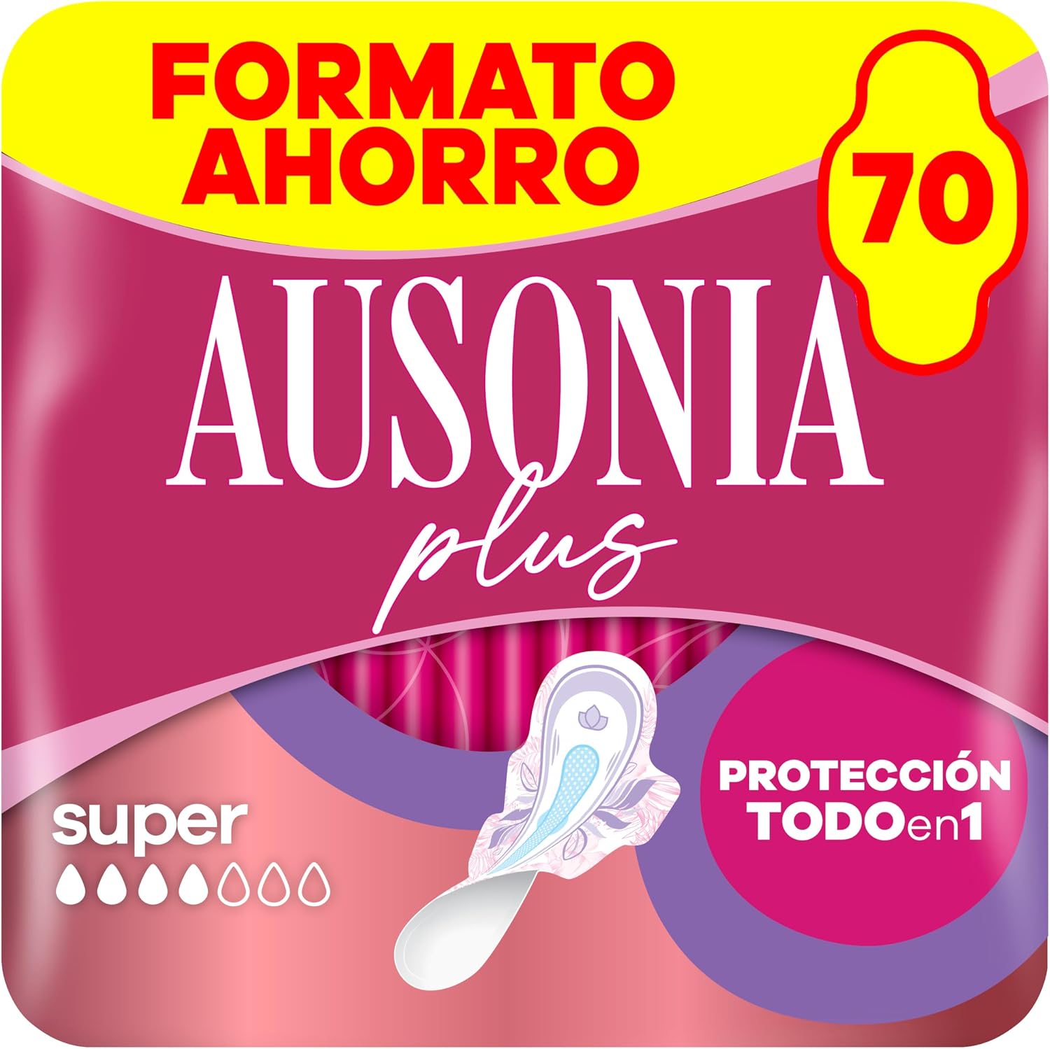 Detalle de AUSONIA Compresas Ultra Plus Normal 70 unidades
