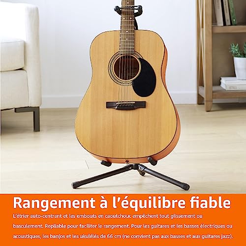 Thumbnail 6 de Amazon Basics Support de Guitare Pliable Portable — Support tripode léger et réglable