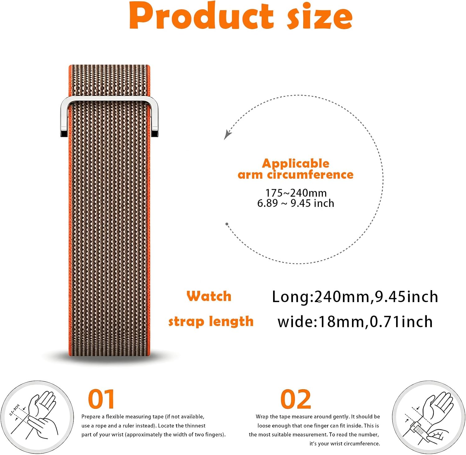 Thumbnail 4 de Nylon Band Compatible with BAND Air, Woven and Micro-Adjustable