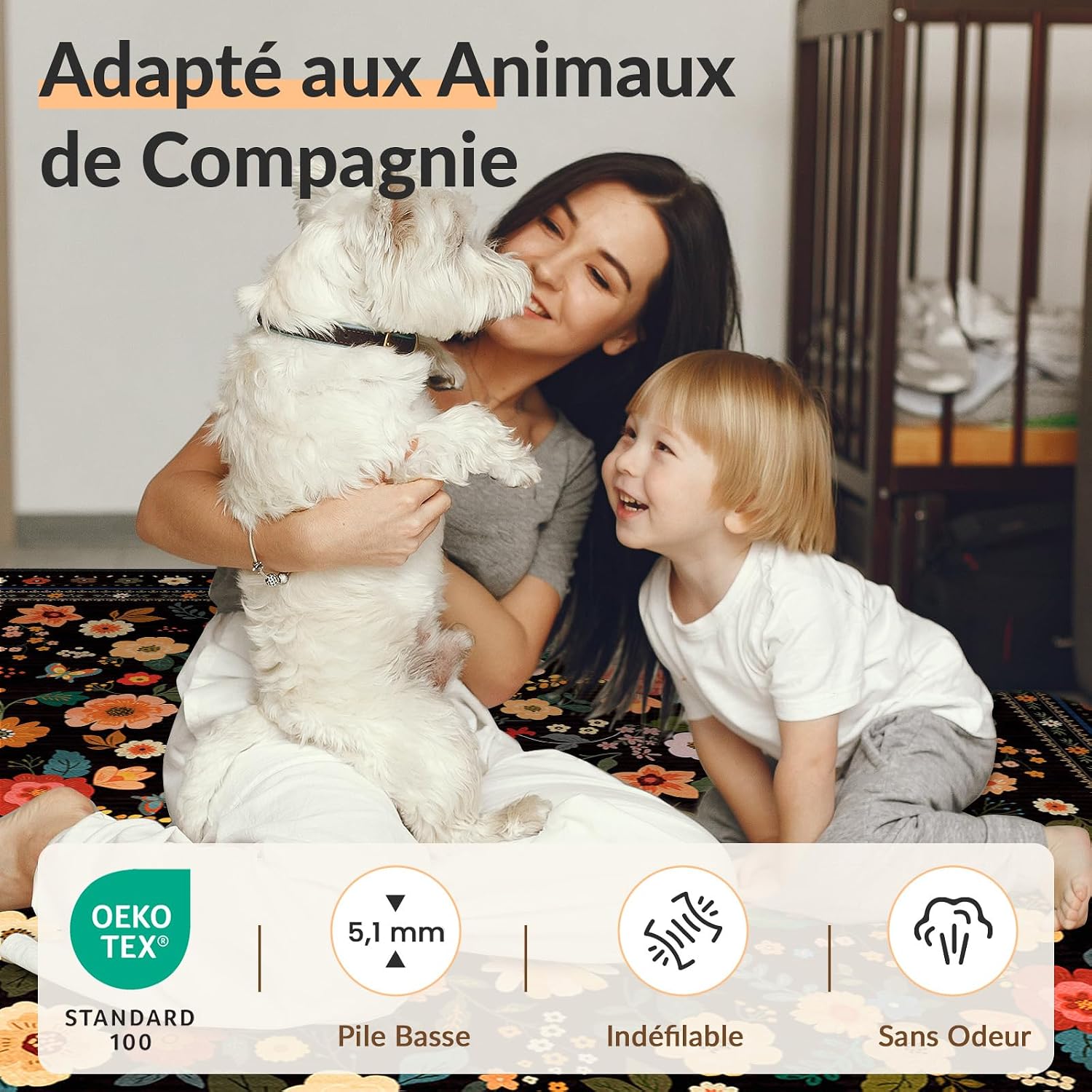 Detalle 1 de Tapis lavable INOVADAY 90x150