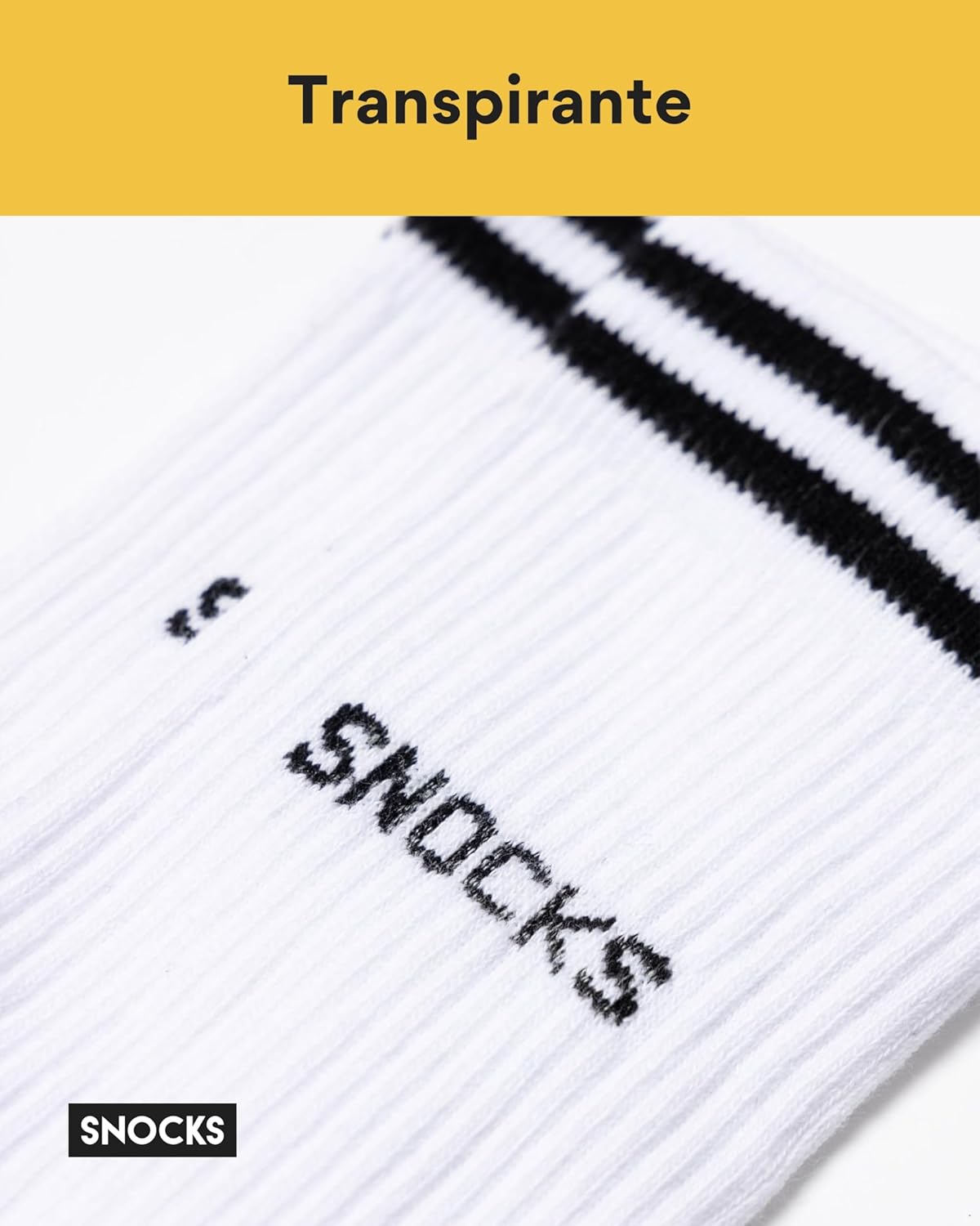 Thumbnail 6 de Snocks 4 paia di calze spugna antiampolla in cotone organico uomo & donna (taglia 35-50)