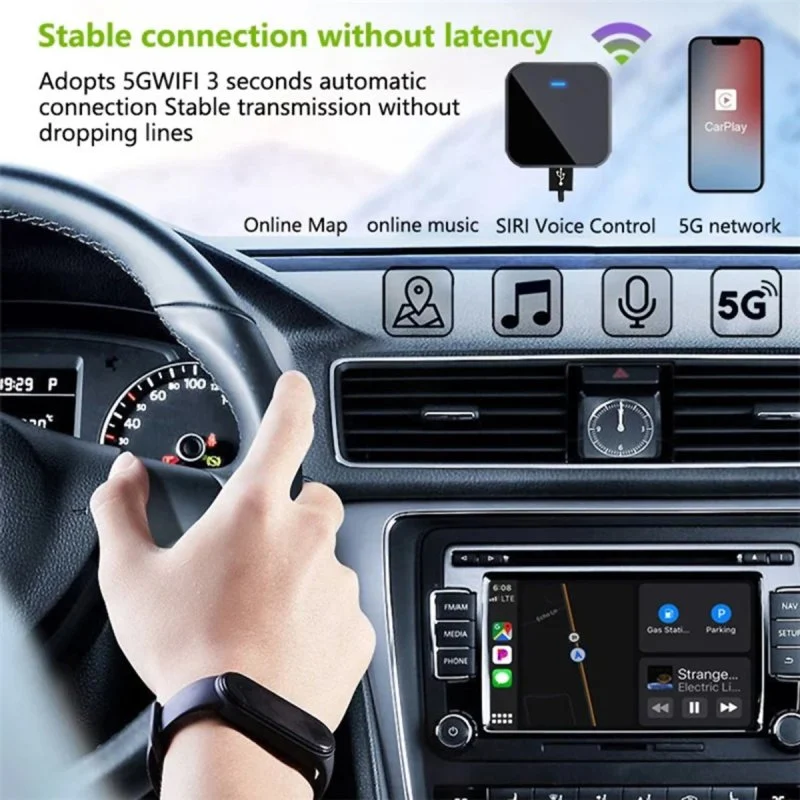 Thumbnail 1 de Klack Adaptador inalámbrico CarPlay y Android Auto Bluetooth 5.0