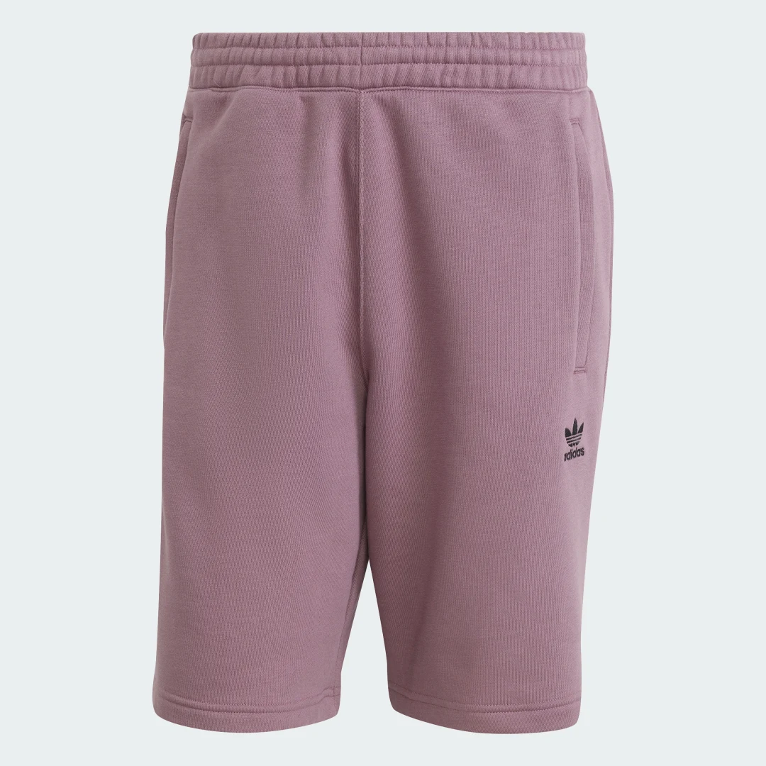 Detalle de Pantalón corto Essentials Trefoil de Adidas – color violeta