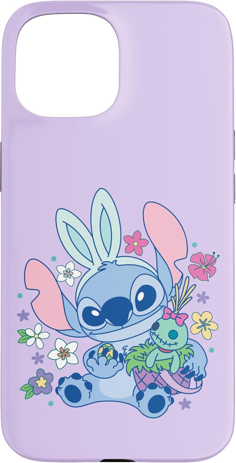 Thumbnail 5 de Coque iPhone 13 Disney Lilo & Stitch Cute Easter Bunny Stitch and Scrump, protection en deux parties