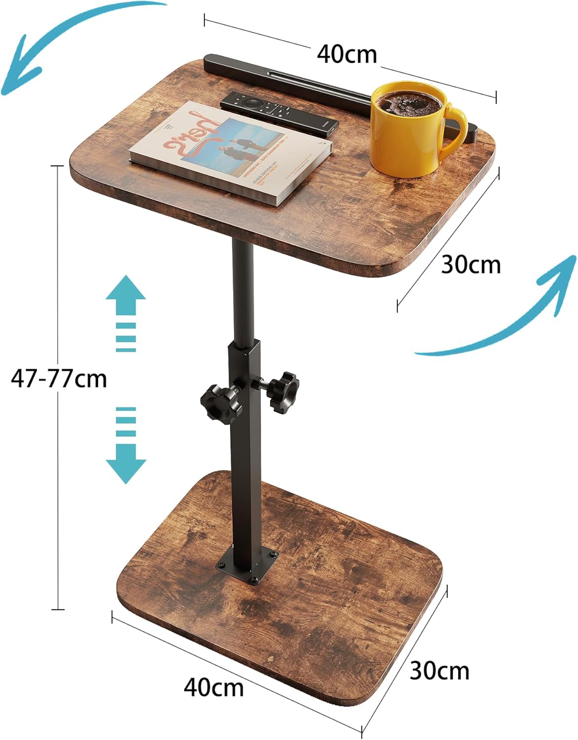 Thumbnail 1 de Xyphren C Shaped Side Table 45–75cm
