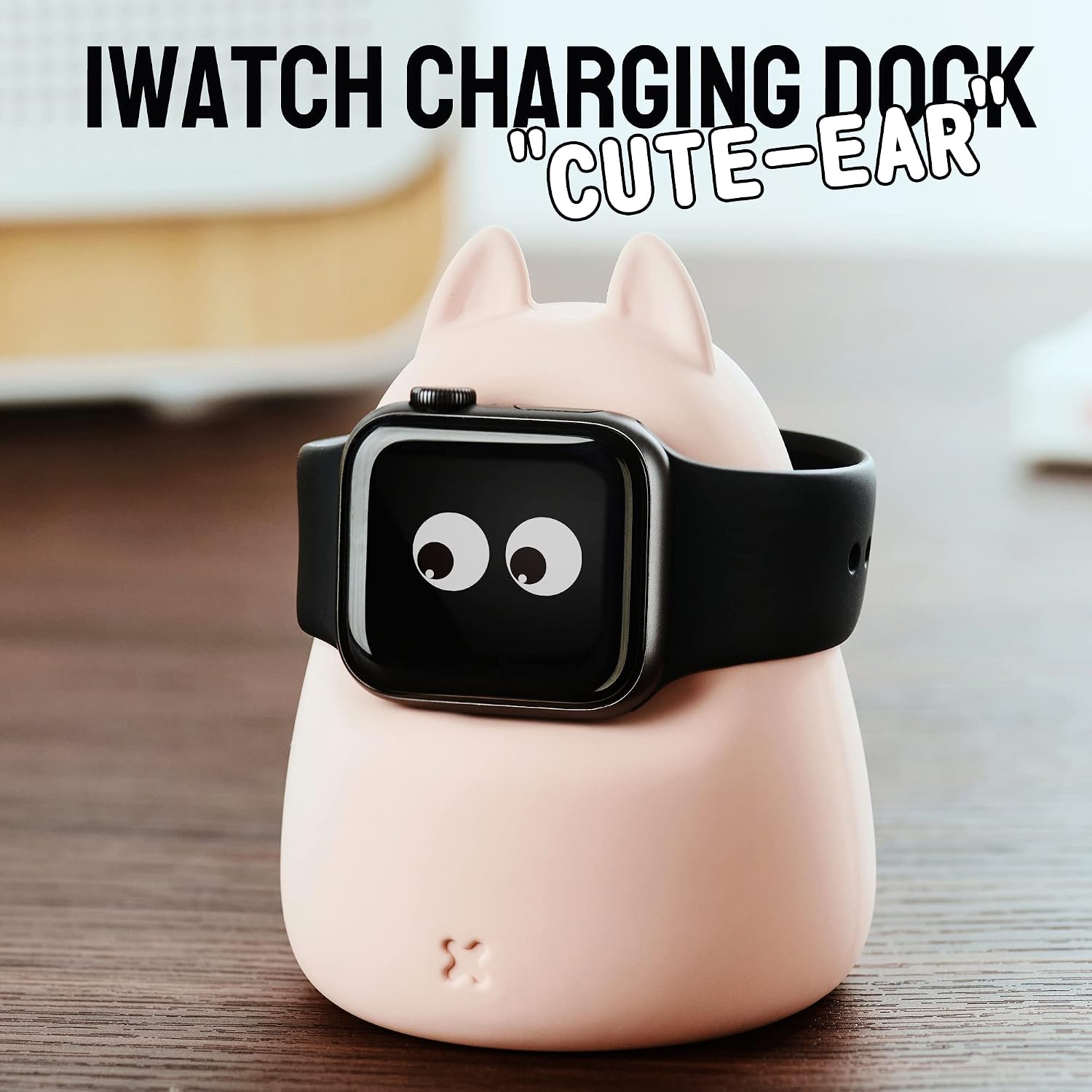 Thumbnail 1 de ELETIUO Lade-Display-Ständer für Apple Watch – kompatibel mit Series 1–Ultra 2, rosa