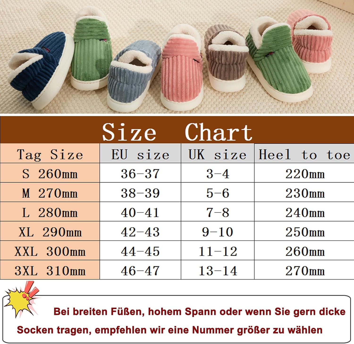 Detalle de Misolin Hausschuhe Damen Winter Pantoffeln
