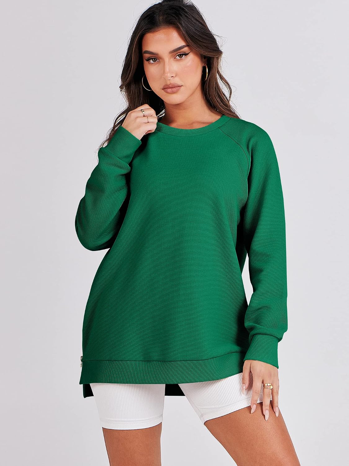 Detalle 2 de ANRABESS Oversized Tunic Hoodie 65% Rayon
