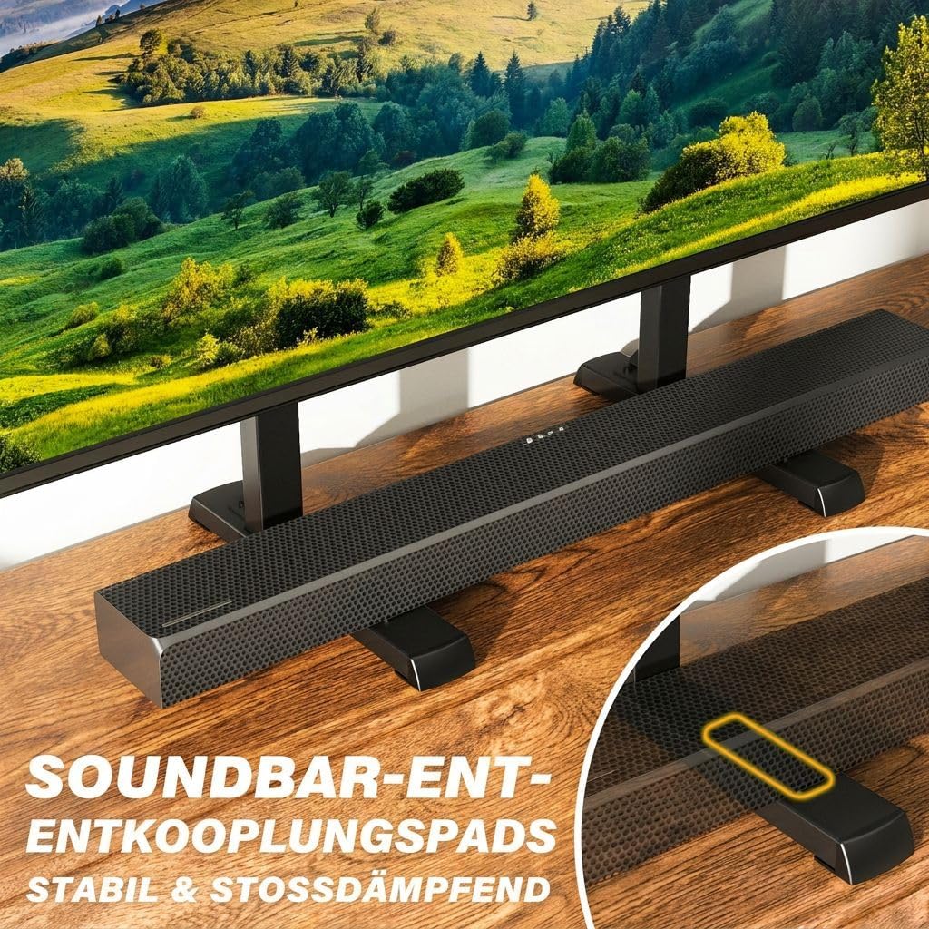 Thumbnail 6 de TVON Support TV de table réglable en hauteur (VESA jusqu’à 800x600 mm, charge jusqu’à 68 kg)