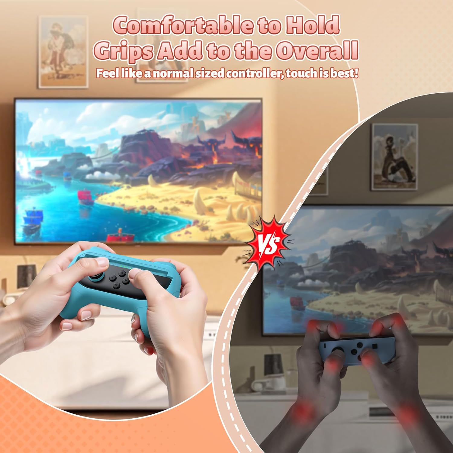Thumbnail 4 de FASTSNAIL Anti-Rutsch Griffe für Switch 2, 2 Bänder