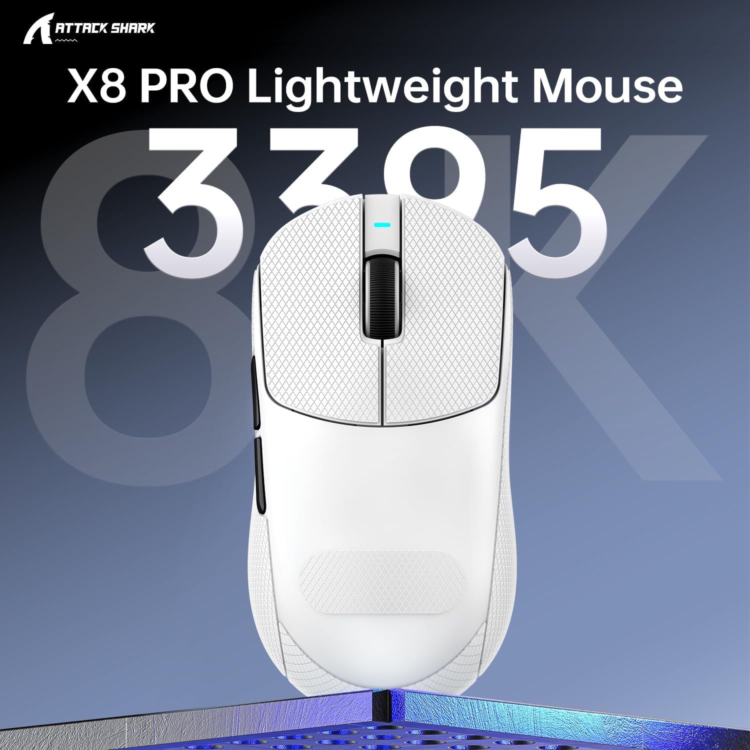Detalle 2 de ATTACK SHARK X8PPO 8K Gaming-Maus 55 g