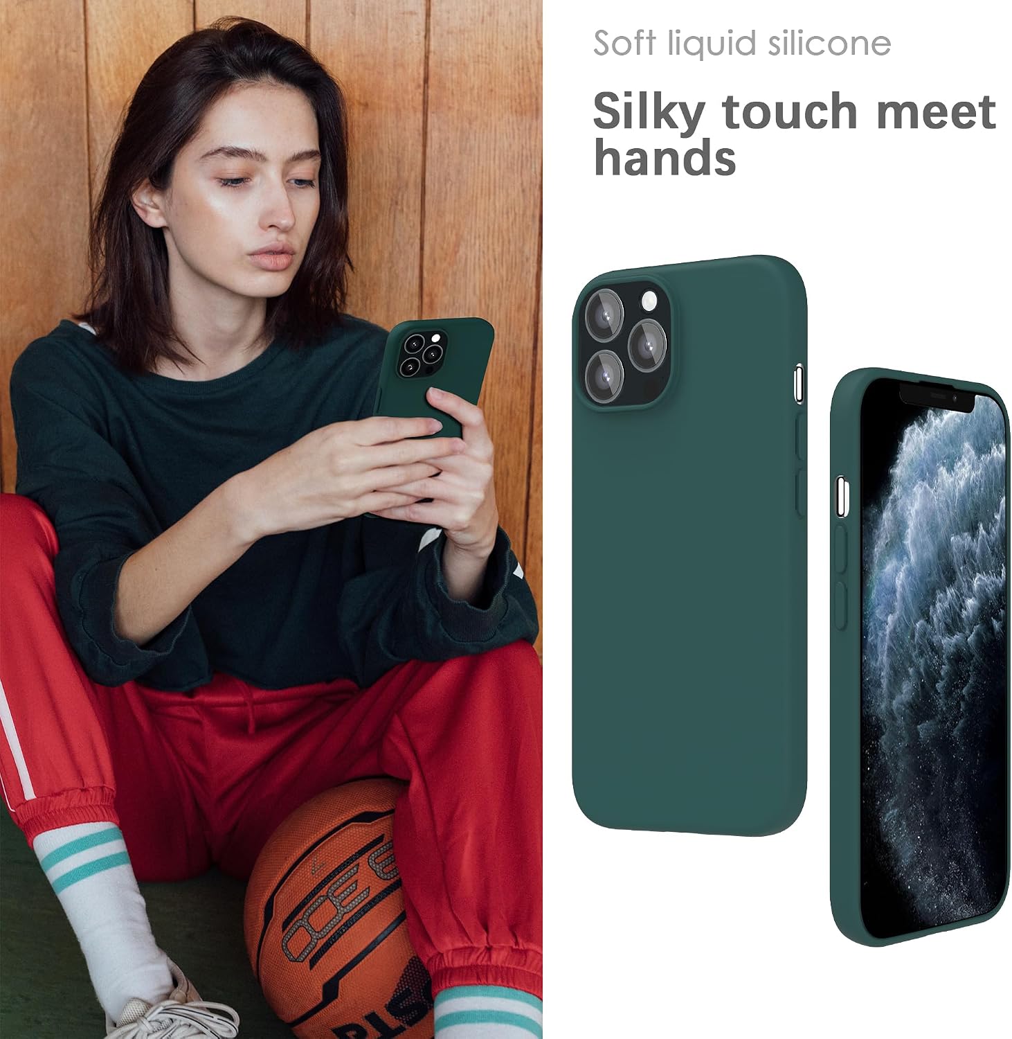 Detalle 2 de Coque YATWIN pour iPhone 11 Pro Max, silicone, protection 360°